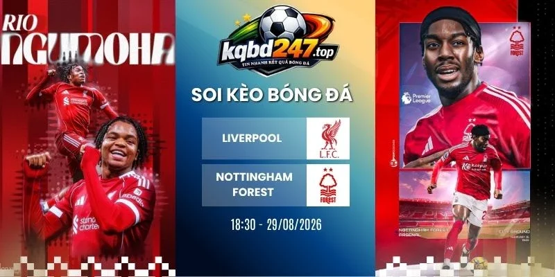 Tỷ Lệ Kèo Liverpool vs Nottingham Forest - NHA, 29/08/2026 1 Tỷ lệ kèo Liverpool vs Nottingham Forest - NHA, 29/08/2026